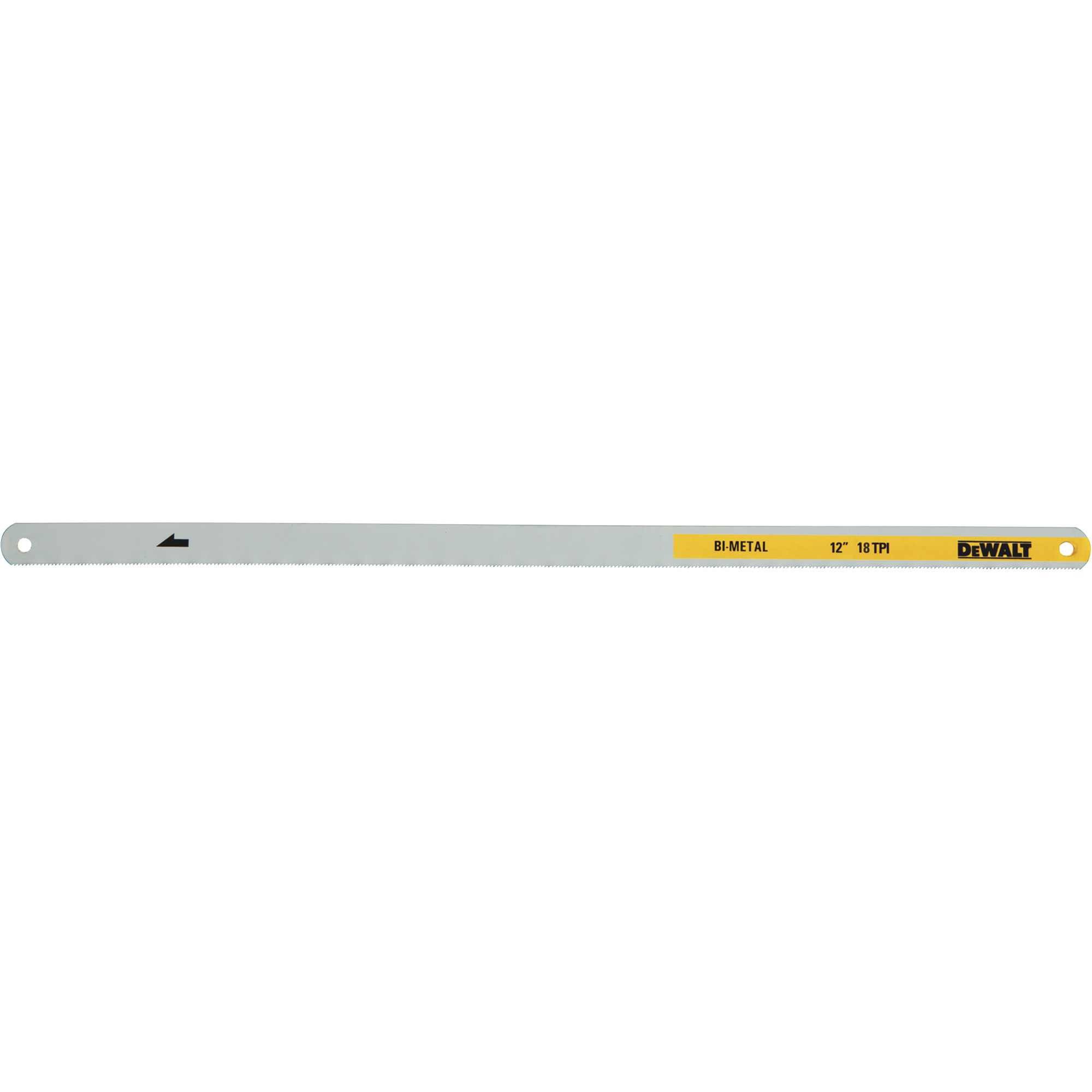 DEWALT Bi-Metal Hacksaw Blades, 12in., 18 TPI, 2-Pk., Model# DWHT20551